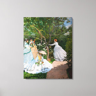 Claude Monet - Frauen im Garten Leinwanddruck