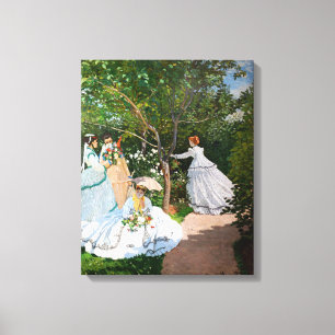 Claude Monet - Frauen im Garten Leinwanddruck