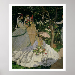 Claude Monet   Frauen im Garten Poster