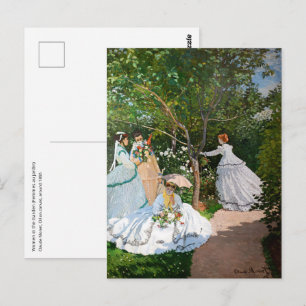 Claude Monet - Frauen im Garten Postkarte