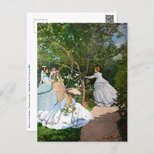 Claude Monet - Frauen im Garten Postkarte