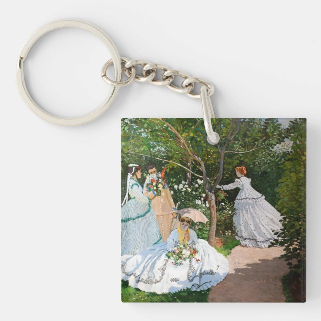 Claude Monet - Frauen im Garten Schlüsselanhänger (Vorderseite)