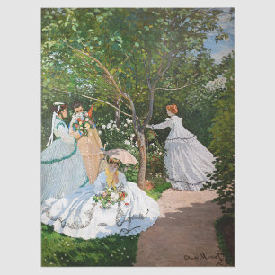 Claude Monet - Frauen im Garten Seidenpapier