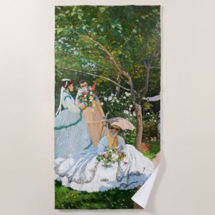 Claude Monet - Frauen im Garten Strandtuch
