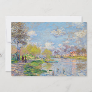 Claude Monet - Frühling an der Seine Dankeskarte