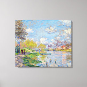 Claude Monet - Frühling an der Seine Leinwanddruck