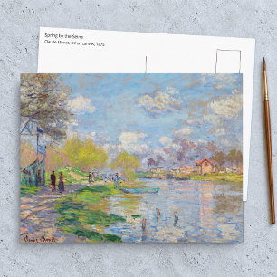 Claude Monet - Frühling an der Seine Postkarte