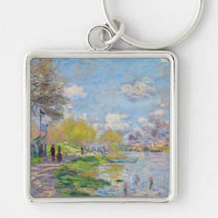 Claude Monet - Frühling an der Seine Schlüsselanhänger
