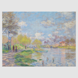 Claude Monet - Frühling an der Seine Seidenpapier