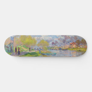 Claude Monet - Frühling an der Seine Skateboard