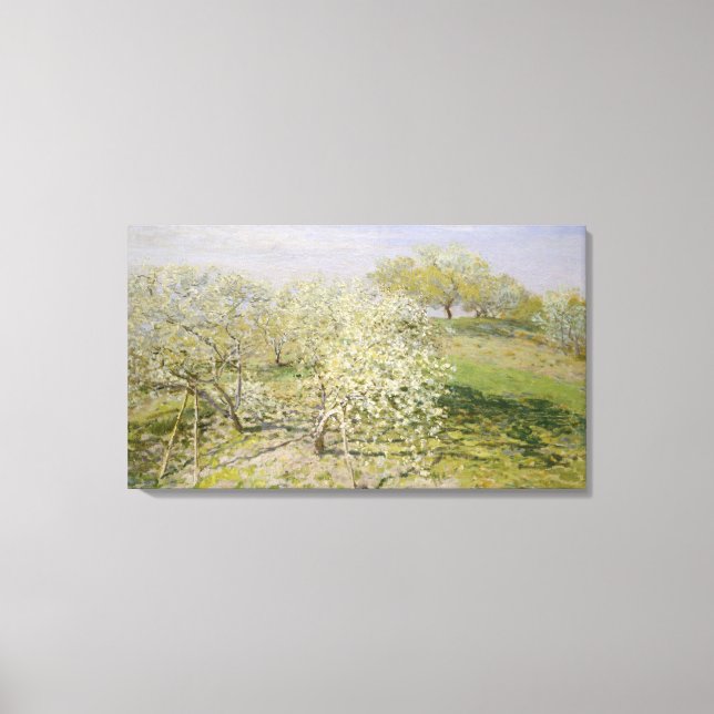 Claude Monet | Frühlingsfruchtbaumen im Blut Leinwanddruck (Vorderseite)