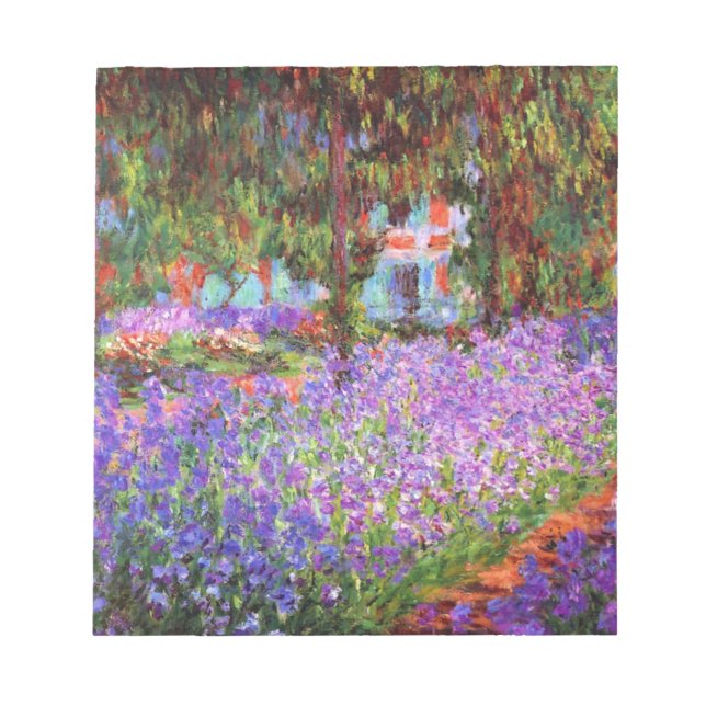 Claude Monet Garden at Giverny Notizblock (Vorderseite)