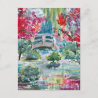 Claude Monet Garden Teichbrücke Gemälde Jigsaw Pu