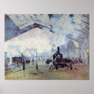 Claude Monet - Gare Heiliges Lazare in Paris Poster