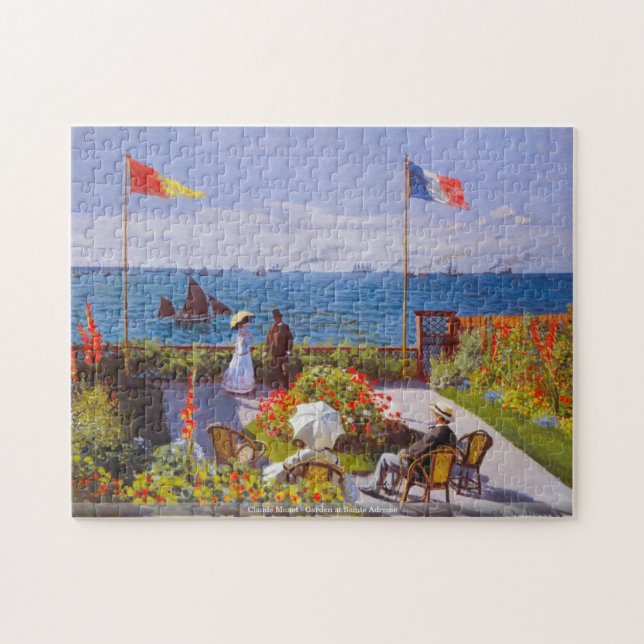 Claude Monet - Garten an Sainte Adresse Puzzle (Horizontal)