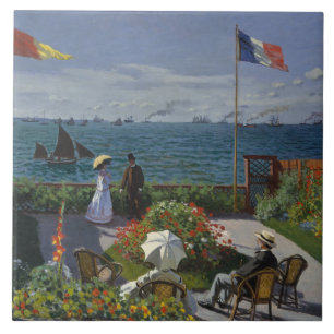 Claude Monet - Garten bei Sainte-Adresse Fliese