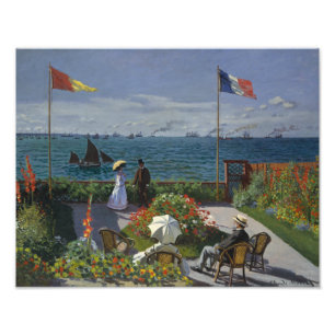 Claude Monet - Garten bei Sainte-Adresse Fotodruck