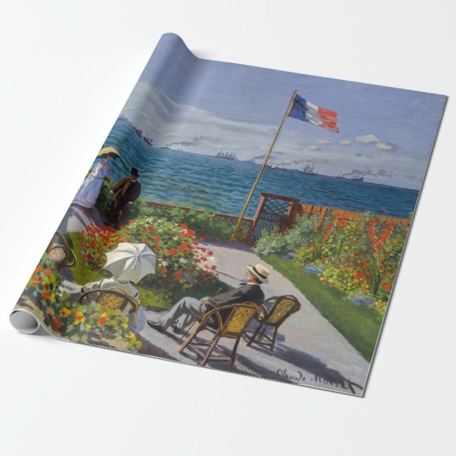 Claude Monet - Garten bei Sainte-Adresse Geschenkpapier (Ungerollt)