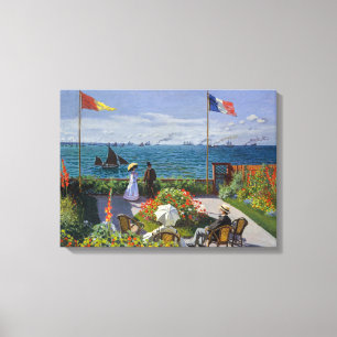 Claude Monet - Garten bei Sainte-Adresse Leinwanddruck