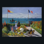 Claude Monet - Garten bei Sainte-Adresse Poster<br><div class="desc">Garten bei Sainte-Adresse / Terrasse bei Sainte-Adresse - Claude Monet,  Öl auf Leinwand,  1867</div>