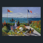 Claude Monet - Garten bei Sainte-Adresse Poster<br><div class="desc">Garten bei Sainte-Adresse / Terrasse bei Sainte-Adresse - Claude Monet,  Öl auf Leinwand,  1867</div>