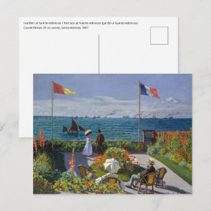 Claude Monet - Garten bei Sainte-Adresse Postkarte