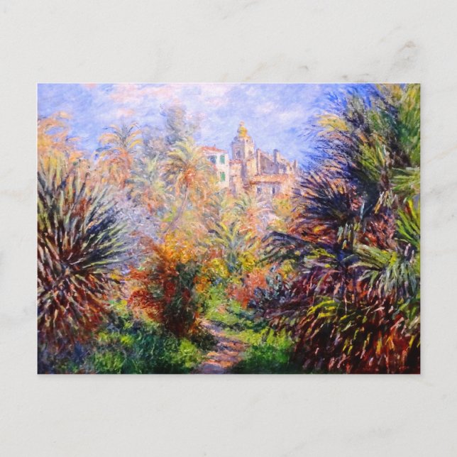 Claude Monet: Gärten der Villa Moreno Bordighe Postkarte (Vorderseite)