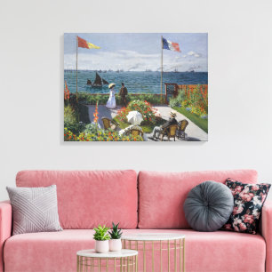 Claude Monet Garten in Sainte-Adresse Kunstprint Leinwanddruck
