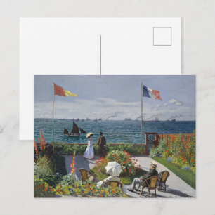 Claude-Monet-Garten in Sainte-Adresse Kunstprint Postkarte