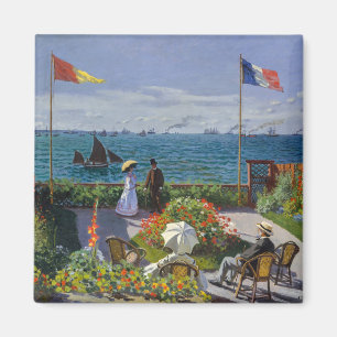 Claude Monet - Garten in Sainte-Adresse Magnet