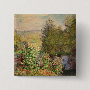 Claude Monet  Gartenecke in Montgeron Button