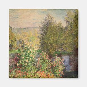 Claude Monet  Gartenecke in Montgeron Magnet