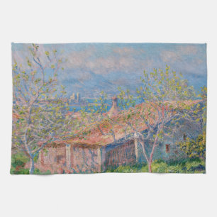 Claude Monet - Gartenhaus bei Antibes Geschirrtuch