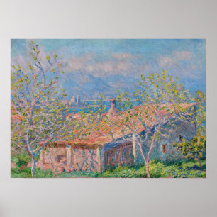 Claude Monet - Gartenhaus bei Antibes Poster