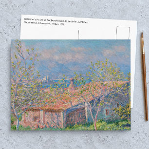 Claude Monet - Gärtnerhaus in Antibes Postkarte