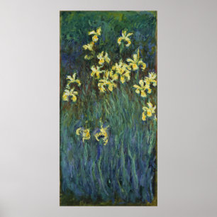 Claude Monet ~ gelbe Iris Poster