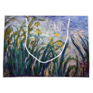 Claude Monet - Gelbe und Lila Irische Große Geschenktüte