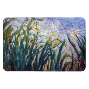 Claude Monet - Gelbe und Lila Irische Magnet