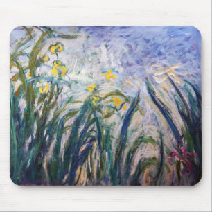 Claude Monet - Gelbe und Lila Irische Mousepad