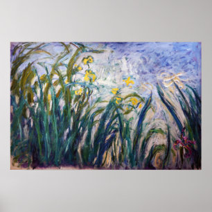 Claude Monet - Gelbe und Lila Irische Poster