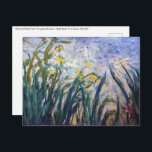 Claude Monet - Gelbe und Lila Irische Postkarte<br><div class="desc">Gelbe und Lila Irische / Iris jaunes et mauves - Claude Monet,  Oil on Leinwand,  1924-1925</div>