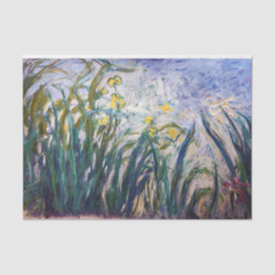 Claude Monet - Gelbe und Lila Irische Seidenpapier