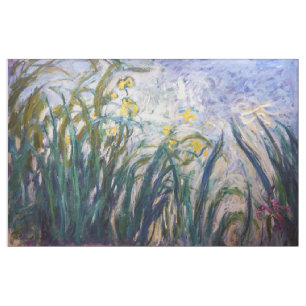 Claude Monet - Gelbe und Lila Irische Stoff