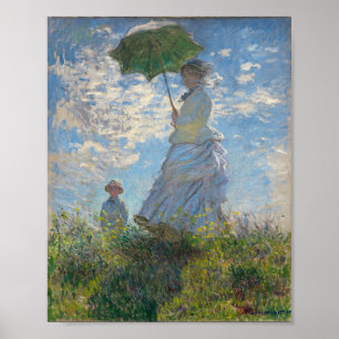 Claude Monet Gemälde von Lady mit Parasol Poster