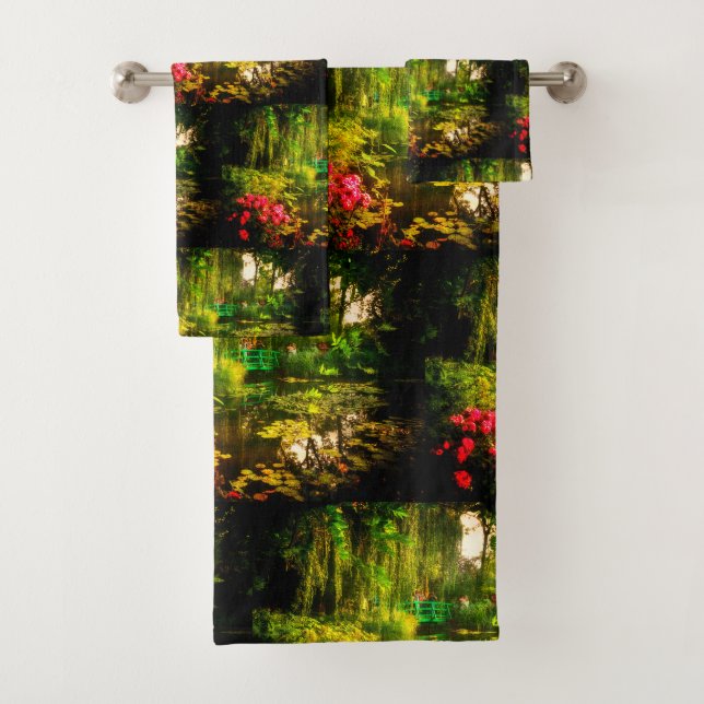 Claude Monet Giverny Pond Lilies Badhandtuch Set (Insitu)