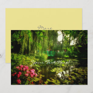 Claude Monet Giverny Teich mit Lilien Einladung