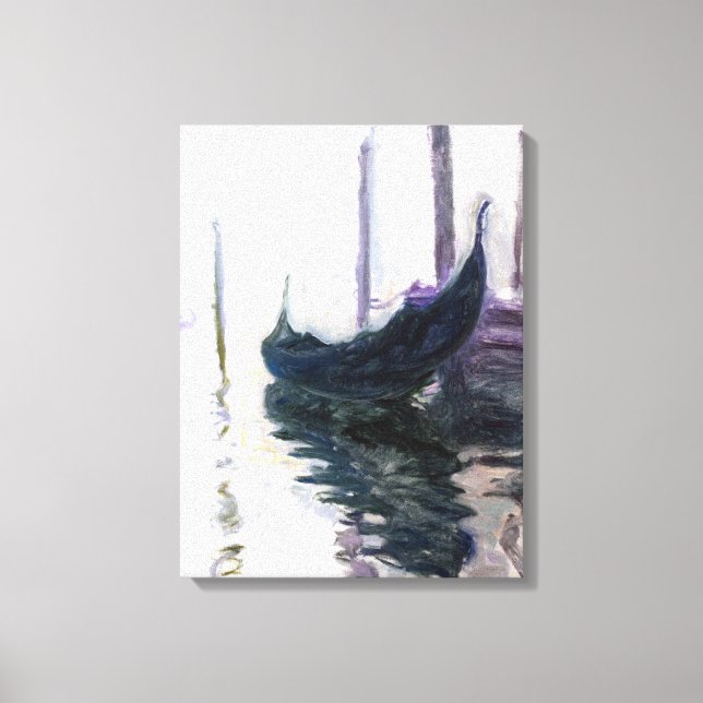 Claude Monet Gondola in Venedig Leinwanddruck (Vorderseite)