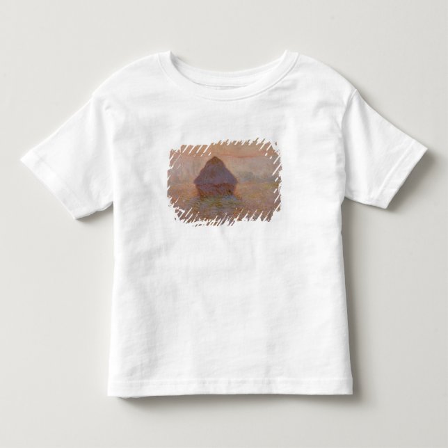 Claude Monet | Grainstack, Sun im Nebel Kleinkind T-shirt (Vorderseite)