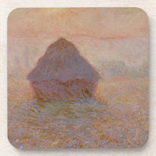 Claude Monet Grainstack, Sun im Nebel Untersetzer