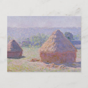 Claude Monet   Grainstacks am Ende des Sommers Postkarte